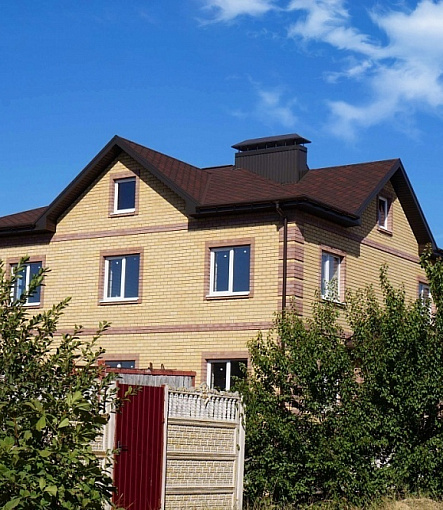 Гибкая черепица, серия PREMIUM, коллекция ШЕФФИЛД, цвет Бисквит - 2