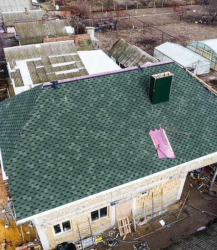 Гибкая черепица, серия STANDARD, коллекция СОТА, цвет Зеленый - 1