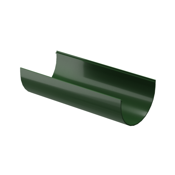 Жёлоб водосточный 3 м Стандарт (Standard), зелёный - 1